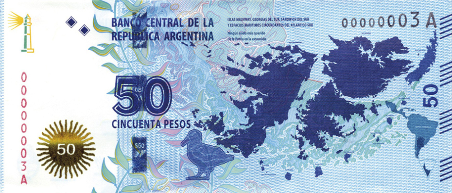 Argentinian 50 Peso Note