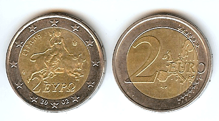 Europa Woman Riding the Beast Coin