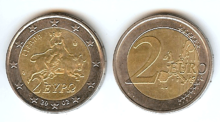 Europa Woman Riding  the Beast Coin