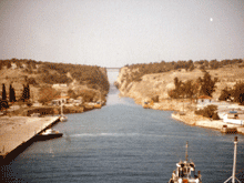 Cruise Ship Going to Isthmus of Corinth